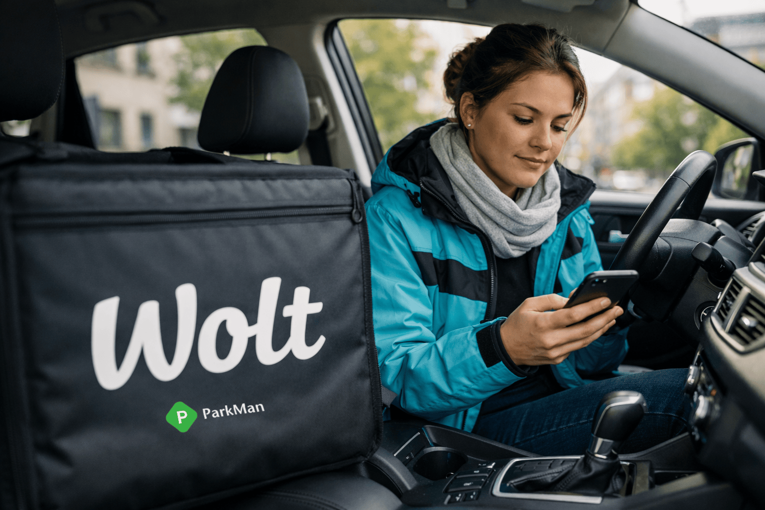 Wolt-Courier-is-using-ParkMan-app-v2